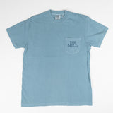 Short Sleeve Shirt | Pocket Crane | Denim Blue