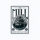 Mill Black and White Logo Sticker