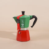 Bialetti Moka Express "L'Originale" Stovetop Espresso Maker 6cup in Tricolour