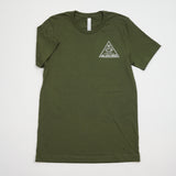 Short Sleeve Shirt - Triangle Logo in Olive